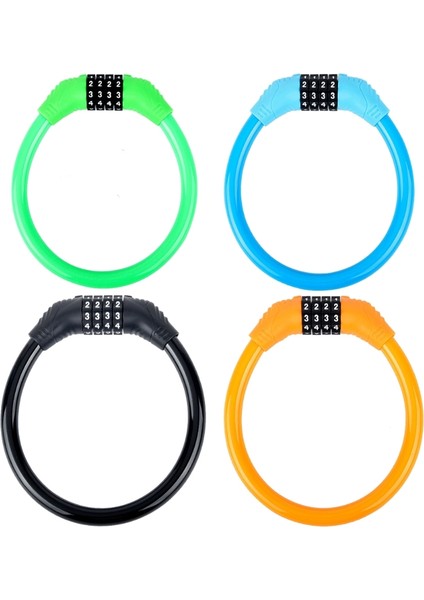 Turuncu Tarzı Scooter Motosiklet Bisiklet Zinciri Kilit Kablosu 4 Haneli Şifreli Kombin (Yurt Dışından) modelleri