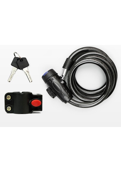 Beyaz Stil Bisiklet Kilidi Hırsızlık Spiral Çelik Kablolu Evrensel Koruyucu Paslanmaz Çelik Kablolu Bisiklet Aksesuarları Bisiklet Kilidi 2 Anahtar Ile (Yurt Dışından) modelleri