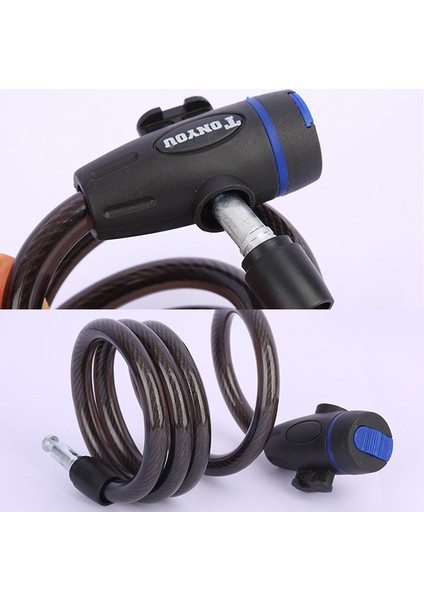 Beyaz Stil Bisiklet Kilidi Hırsızlık Spiral Çelik Kablolu Evrensel Koruyucu Paslanmaz Çelik Kablolu Bisiklet Aksesuarları Bisiklet Kilidi 2 Anahtar Ile (Yurt Dışından) fırsatları