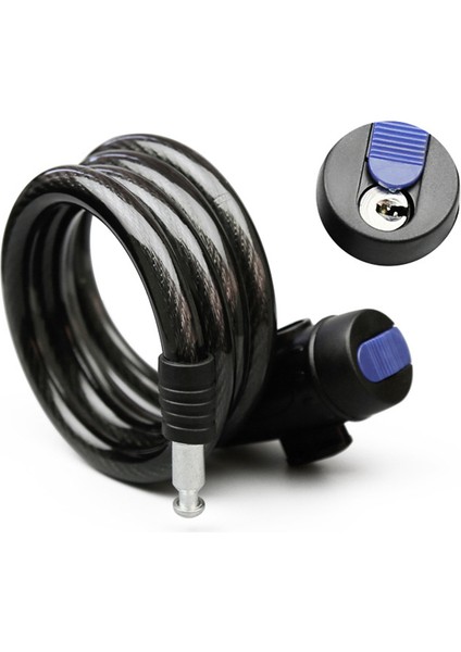 Beyaz Stil Bisiklet Kilidi Hırsızlık Spiral Çelik Kablolu Evrensel Koruyucu Paslanmaz Çelik Kablolu Bisiklet Aksesuarları Bisiklet Kilidi 2 Anahtar Ile (Yurt Dışından) indirimleri