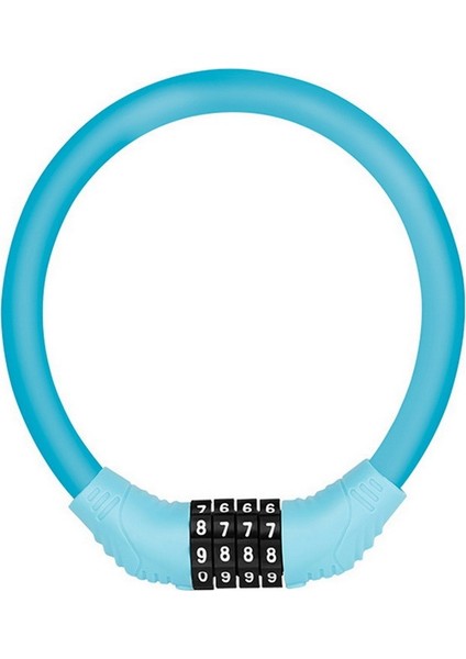 Mavi Sabitlenebilir Stil 1 Adet Taşınabilir Bisiklet Şifreli Kilit Dağ Yol Bisikleti Teker Kilidi Esnek Hırsızlık Önleyici Çelik Tel Zincir Şifre Sabit Kod Kilit (Yurt Dışından)