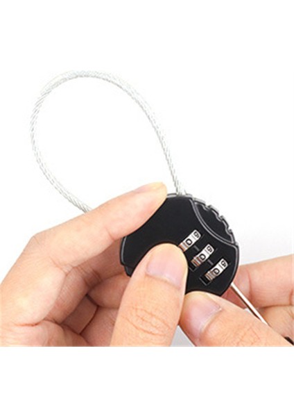 Kodlu Bisiklet Kilidi Kamp Metal Çelik Teli 3 Haneli Kombinasyon Top Şekilli Spor Salonu Kilitleri (Yurt Dışından) fırsatları