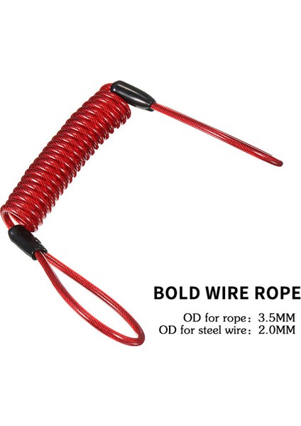 C1 Stili Hırsızlık Önleyici Elektrikli Scooter Tekerlekleri Disk Fren Kilidi Seyahat Edebilir Anahtar Çelik Tel Ile Bisiklet Dağ Bisikleti Aksesuarları (Yurt Dışından) fırsatları