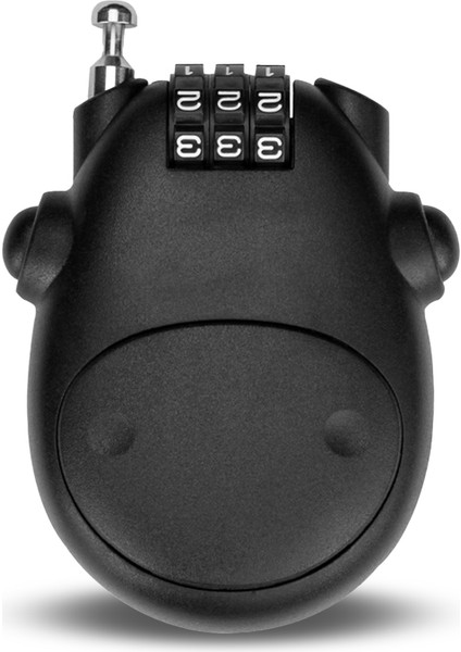 Siyah Stil Hırsızlık Önleyici Şifreli Kilitli Kask Binici Kilidi Bisiklet Kilidi Aracı (Yurt Dışından)