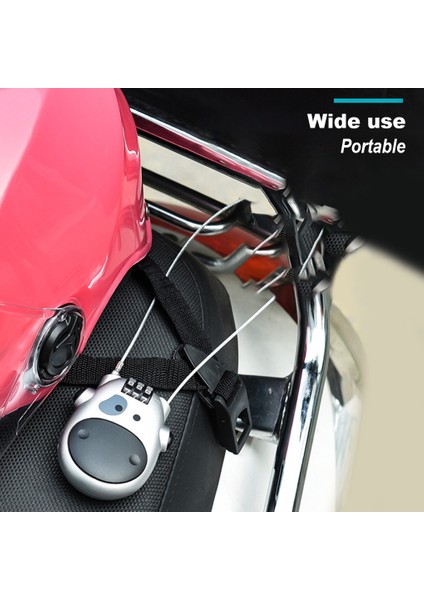 Siyah Stil Hırsızlık Önleyici Şifreli Kilitli Kask Binici Kilidi Bisiklet Kilidi Aracı (Yurt Dışından) fırsatları