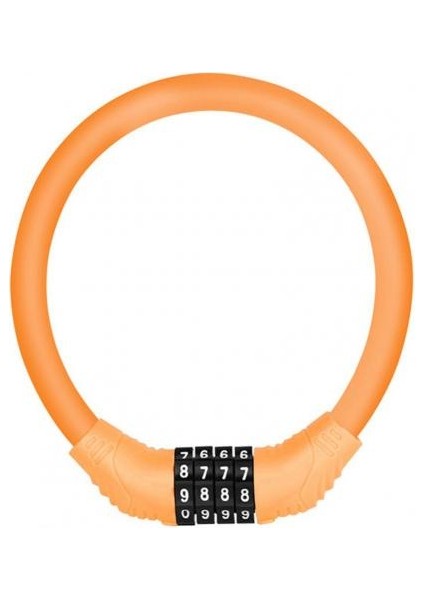 Turuncu Tarzı Dayanıklı Bisiklet Hırsızlık Korumalı Yüksek Güvenlikli Taşınabilir Şifreli Emniyet Halka Kilidi Mtb Halka Kilidi Elektrikli Motosiklet Dağ Bisikleti Için (Yurt Dışından)