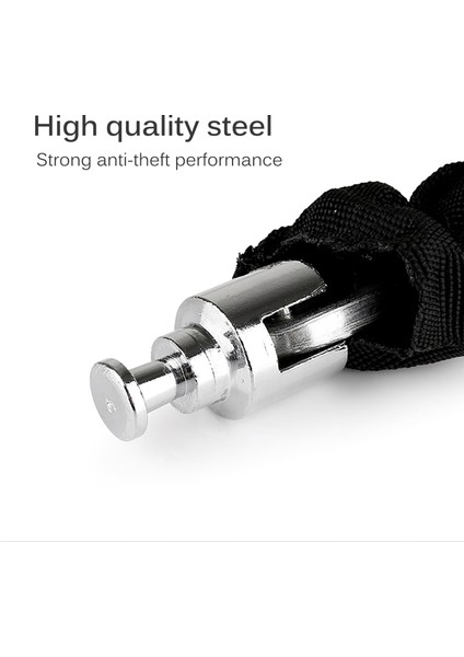 Siyah Stil Açık Hava Bisiklet Zincir Kilidi Hırsızlık Önleyici Kilitleme Araba Kilidi Açık Havada Bisiklet Sürme Mtb Yol Bisikleti Hırsızlık Koruması Güvenlik Zincir Kilidi (Yurt Dışından) fırsatları