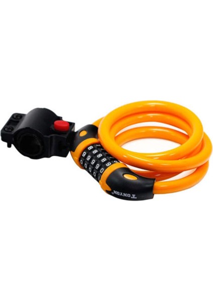 Turuncu Tarzı Kodlu Şifreli Bisiklet Kombinasyon Kilidi Bisiklet Kablo Kilidi Güçlü Güvenlik Kodlu Çelik Teller Bisiklet Güvenlik Kilidi Bisiklet Aksesuarları (Yurt Dışından)