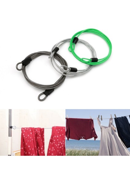 Yeşil Stil 100CM x 2mm Bisiklet Spor Güvenlik Döngü Kablo Kilidi Bisiklet Scooter U-Kilit (Yurt Dışından) modelleri