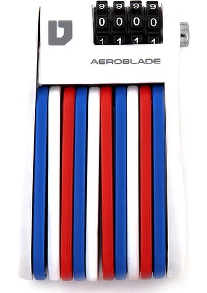 Beyaz Stil Bisiklet Katlanır Kombinasyon Kilit 70CM Kol 4 Şifre Sıfırlanabilir Hafif Cep Boyutu Ulac Hırsızlık Önleyici Bisiklet Güvenlik Kilidi (Yurt Dışından)