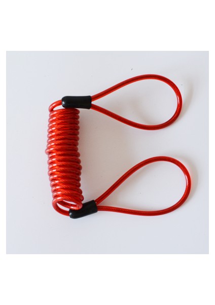 120 Kırmızı Stil Kablo Bisiklet Kilidi Emniyet Uyarısı Motosiklet Disk Kilidi Güvenlik Hatırlatıcı Bisiklet Aksesuarları - Türkçe (Yurt Dışından)