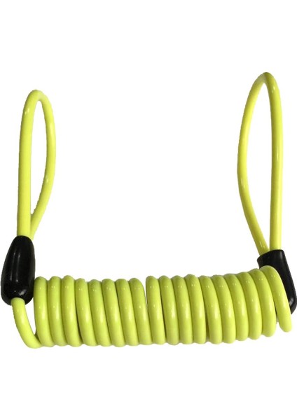 Sarı Stil 120CM Motosiklet Motor Güvenlik Disk Fren Kilidi Bahar Hatırlatma Kablosu Bobini (Yurt Dışından)