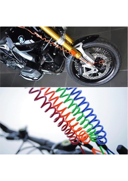 Sarı Stil 120CM Motosiklet Motor Güvenlik Disk Fren Kilidi Bahar Hatırlatma Kablosu Bobini (Yurt Dışından) fırsatları