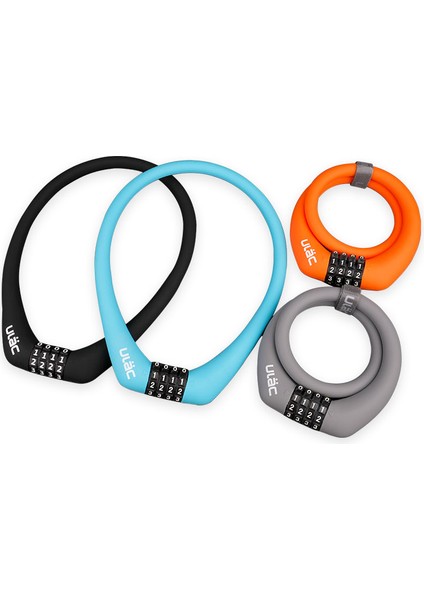 Gri Tarzı Bisiklet Kombinasyon Kilidi Silikon Entegre 55 cm Çelik Örgülü Kablo 4 Rakamı Sıfırlanabilir Hafif Kompakt Boyut Ulac Prag Sc1 (Yurt Dışından) indirimleri