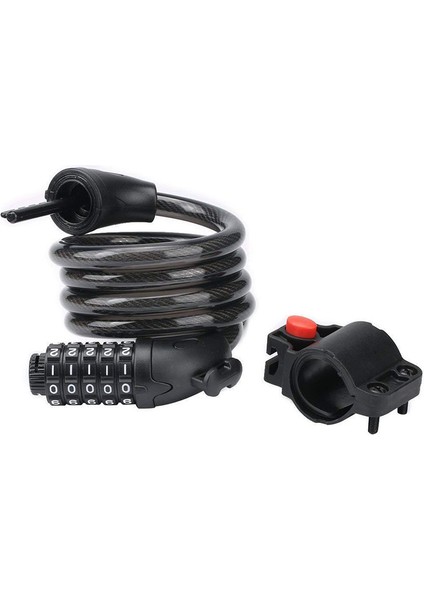 Kırmızı Stil Kodlu Şifreli Bisiklet Kilit Kablosu Güvenlikli Çelik Tel Bisiklet Kilit (Yurt Dışından) indirimleri