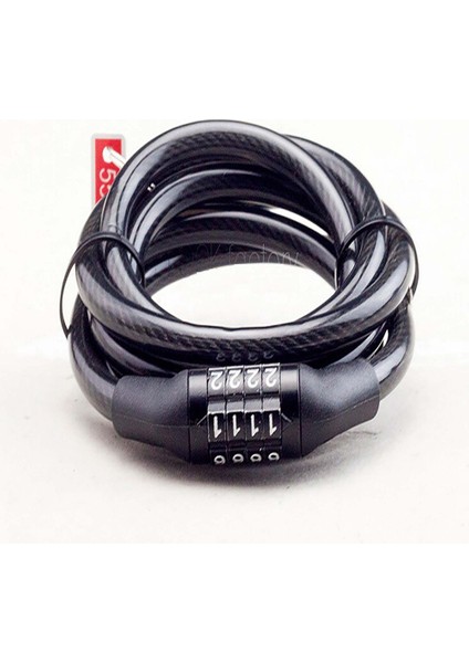 Dağ Bisikleti Elektrikli Araç Zincir Tel Dört Haneli Kod Kilidi - (Yurt Dışından)