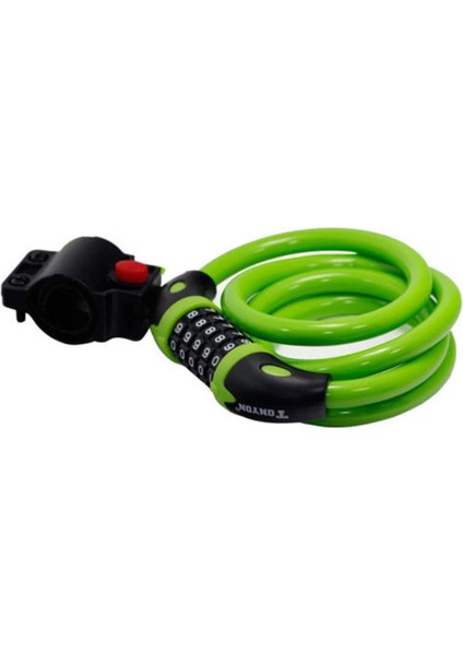 Yeşil Stil Bisiklet Kilidi 5 Haneli Kombinasyon Bisiklet Güvenlik Kilidi x Çelik Kablo Spiral Bisiklet Bisiklet Kilidi (Yurt Dışından)