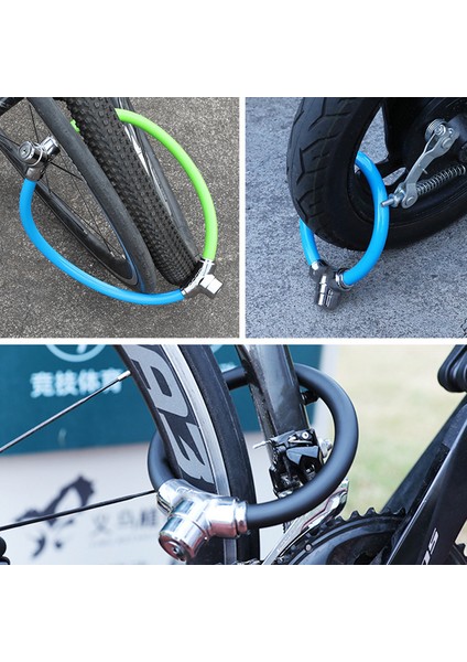 Mavi Klasik Tarz Zinc Alaşımlı Pvc Kablo Halka Evrensel Koruyucu Bisiklet Kilidi Bisiklet Aksesuarları Bisiklet Kilidi 2 Anahtar Ile - Jc (Yurt Dışından) fırsatları