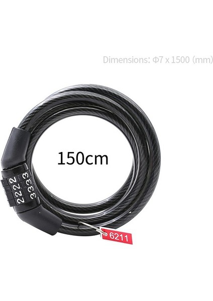 L2 Stili 4 Haneli Şifreli Bisiklet Kilit Dağ Bisikleti Taşınabilir Güvenlik Hırsızlık Önleyici Kablo Kilidi Çelik Tel Kilit Bisiklet Güvenlik Parçaları (Yurt Dışından) modelleri