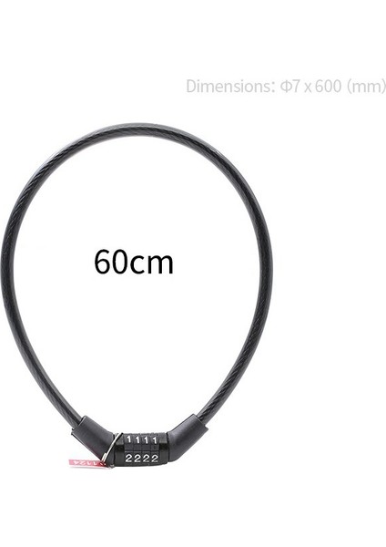 L2 Stili 4 Haneli Şifreli Bisiklet Kilit Dağ Bisikleti Taşınabilir Güvenlik Hırsızlık Önleyici Kablo Kilidi Çelik Tel Kilit Bisiklet Güvenlik Parçaları (Yurt Dışından) fırsatları