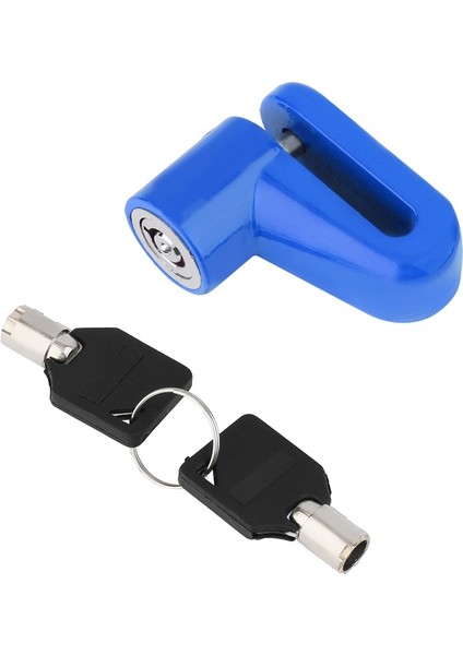 Mavi Stil Motosiklet Disk Fren Kilidi Hırsız Alarmı Motor Bisiklet Scooter Disk Fren Kilidi (Yurt Dışından)