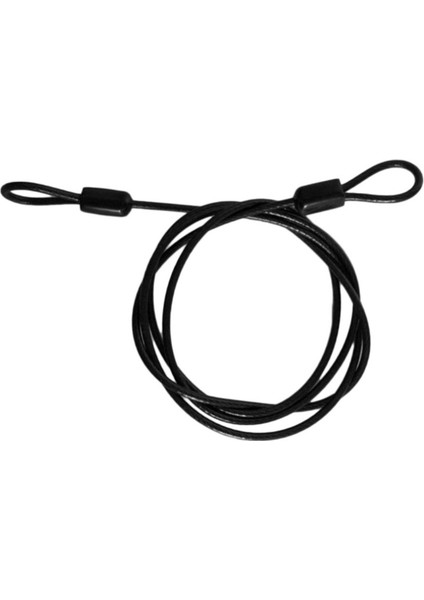 Siyah Stil Paslanmaz Çelik Bisiklet Kilidi Spor Güvenlik Döngü Kablolu Kilit Bisiklet Scooter Çift Uçlu Çelik Halat Kilit Candado Bicicleta (Yurt Dışından)