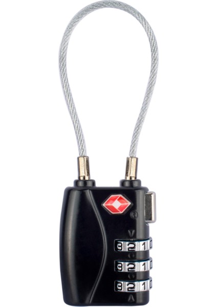 Siyah Stil Tandt Bisiklet Kilit Kombinasyonu Bisiklet Parçaları Mini Uzatılabilir Tel Hırsızlık Önleyici Kablo Güvenlik Kodlu Kablo Kilidi Şifreli Bagaj Kiliti (Yurt Dışından)