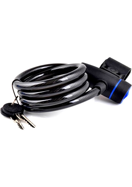 Siyah Stil Çalınmaya Karşı Spiral Çelik Kablo Evrensel Koruyucu Bisiklet Kilidi Paslanmaz Çelik Kablo Bobini Bisiklet Aksesuarları Bisiklet Kilidi 2 Anahtar Ile (Yurt Dışından) fiyatları