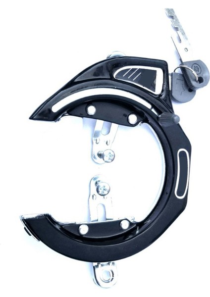 Siyah Stil Yüksek Yoğunluk Aksesuarları At Nalı Şekilli Anti Hırsızlık Pratik Evrensel Binicilik Demir Dayanıklı Güvenlik Bisiklet Kilidi 2 Anahtar (Yurt Dışından)