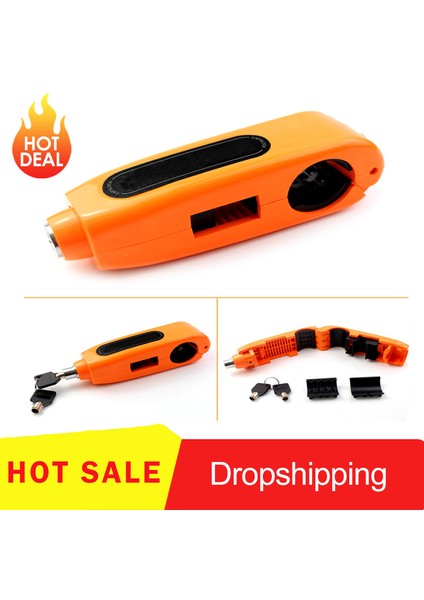 Yeşil Stil Bisiklet Güvenlik Kilit Universal Motosiklet Fren Gaz Kavrama Scooter Direksiyon Anti Hırsızlık Kilidi 2 Anahtarlı Bisiklet Güvenlik Kilidi (Yurt Dışından) fiyatları