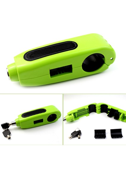 Yeşil Stil Bisiklet Güvenlik Kilit Universal Motosiklet Fren Gaz Kavrama Scooter Direksiyon Anti Hırsızlık Kilidi 2 Anahtarlı Bisiklet Güvenlik Kilidi (Yurt Dışından) indirimleri