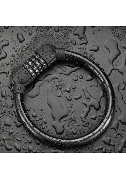 Siyah Stil 4 Haneli Şifreli Bisiklet Kilit Dağ Bisikleti Taşınabilir Güvenlik Hırsızlık Önleyici Kablo Kilidi Çelik Tel Kilit Bisiklet Güvenlik Parçaları (Yurt Dışından) modelleri