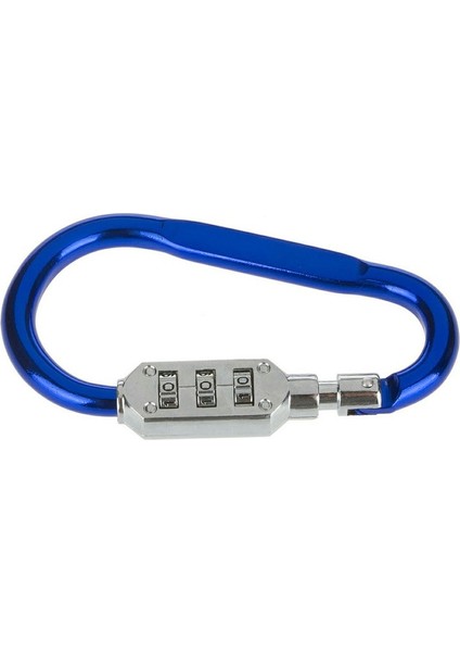 Mavi Stil Açık Hava Yürüyüş Çantası Bagaj Güvenlik Karabina Kilidi 3 Haneli Şifreli Çanta Kilit Aracı Taşınabilir Bagaj Çinko Alaşım Güvenlik Kilidi (Yurt Dışından) fırsatları