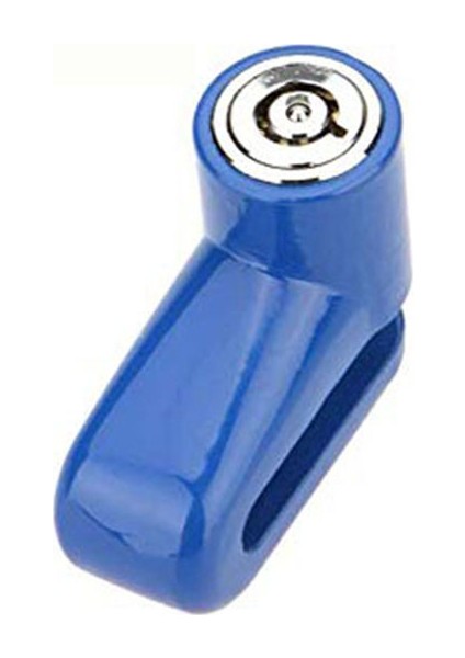 Mavi Stil Motorsiklet Scooter Bisikleti Için 7mm Anti-Hırsızlık Fren Diski Disk Rotor Güvenlik Kilidi Çelik Dağ Yol Fren Diski Tekerlek Kilidi (Yurt Dışından)