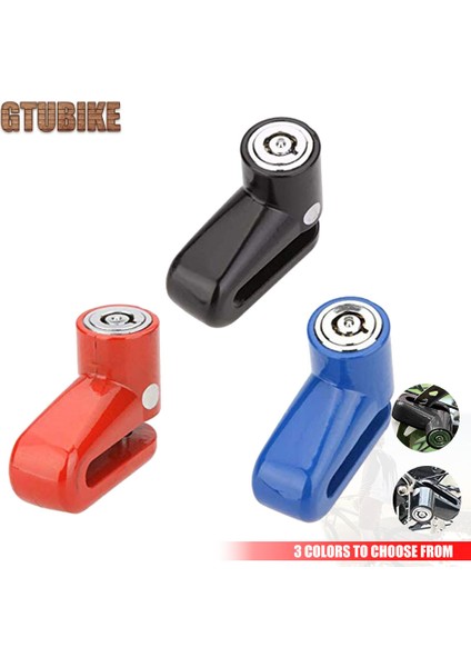 Mavi Stil Motorsiklet Scooter Bisikleti Için 7mm Anti-Hırsızlık Fren Diski Disk Rotor Güvenlik Kilidi Çelik Dağ Yol Fren Diski Tekerlek Kilidi (Yurt Dışından) indirimleri