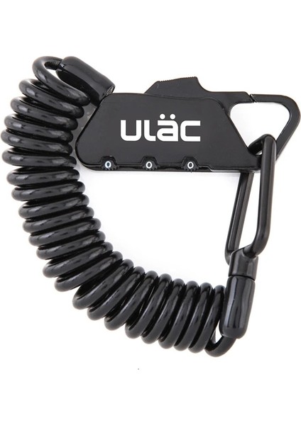 Siyah Stil Bisiklet Kombinasyon Kilidi 1.2m Uzatılmış Spiral Kablo 3 Haneli Sıfırlanabilir Hafif Kompakt Boyut Taşınabilir Ulac K2S Kilidi (Yurt Dışından)