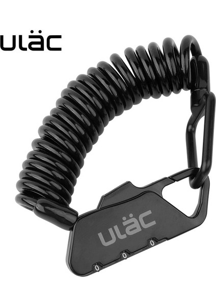 Siyah Stil Bisiklet Kombinasyon Kilidi 1.2m Uzatılmış Spiral Kablo 3 Haneli Sıfırlanabilir Hafif Kompakt Boyut Taşınabilir Ulac K2S Kilidi (Yurt Dışından) fırsatları