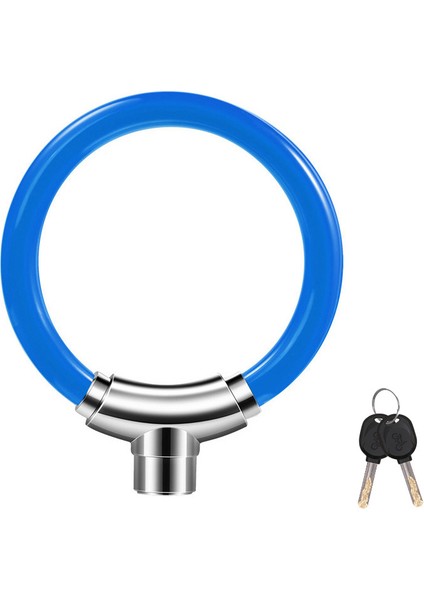 Mavi Yükseltme Stili Zinc Alaşımlı Pvc Kablo Halka Evrensel Koruyucu Bisiklet Kilidi Bisiklet Aksesuarları Bisiklet Kilidi 2 Anahtar Ile - Jc (Yurt Dışından)