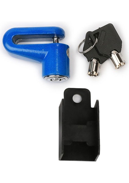 Mavi Stil Motosiklet Kilidi Güvenlik Anti Hırsızlık Disk Fren Kilidi Bisiklet Motor Motosiklet Scooter Güvenlik Hırsızlık Koruma Bisiklet Aksesuarları (Yurt Dışından)
