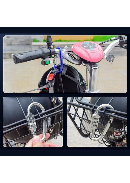 Kırmızı Stil 3 Haneli Şifreli Kilitli Karabiner Açık Hava Seti Kampçılık Kilitleme Hayatta Kalma Ekipmanı Dağcılık Yürüyüş Vida Kilitleme Askı Kanca Toka (Yurt Dışından) indirimleri