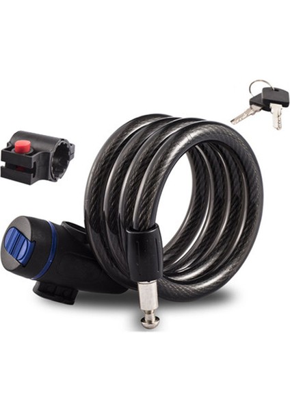 Mavi Stil Universal Anti-Hırsızlık Bisiklet Kilidi Paslanmaz Çelik Kablo Bobini Kilitli Motosiklet Bisiklet Güvenlik Kilidi Ile 2 Anahtarlı (Yurt Dışından)