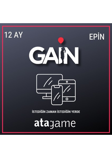 Gain 12 Aylık Abonelik