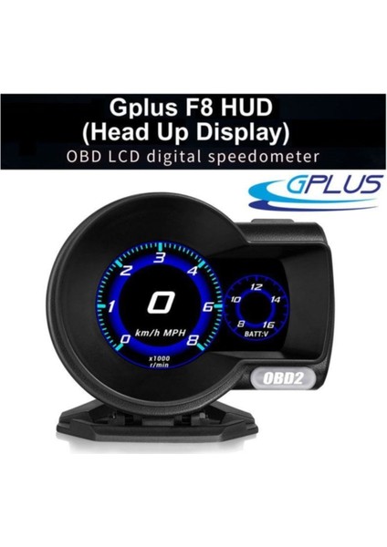 F8 Hud Obd 48 Fonksiyonlu Araç Veri Ekranı Head Up Display