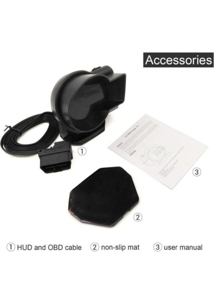 F8 Hud Obd 48 Fonksiyonlu Araç Veri Ekranı Head Up Display