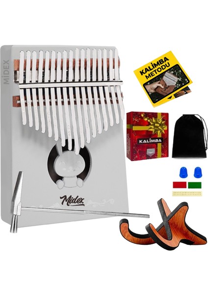 KLX55PAK Gerçek Ağaç Kalimba 17 Tuşlu Full Set