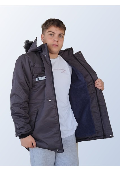 Damla Çocuk Gri Mont – Besa Trend fiyatları