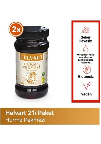 Hurma Pekmezi %100 Doğal, Katkısız, Şeker Ilavesiz, Vegan 380G X2