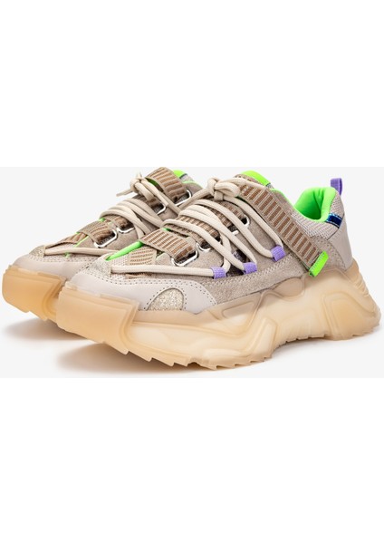 Kadın . Sneakers & Spor Ayakkabı 1056 308-60127 Bn Ayk SK24-25 Bej Multı fırsatları