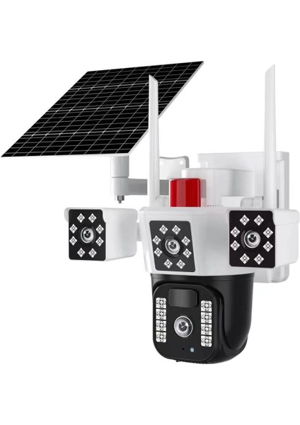 Okam 3030 4g Güneş Enerjili Dual Lens 360° Görüş Akıllı Güvenlik Kamerası