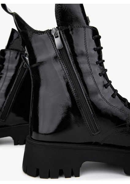 Kadın . Siyah Rugan Casual Bot 1059 8215 Bn Bot SK24-25 Sıyah Krsk Rgn fırsatları